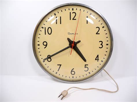 Simplex clocks ebay - May 21, 2023 · Find many great new & used options and get the best deals for Simplex Wall Clock 6310-9233 , NEVER USED at the best online prices at eBay! Free shipping for many products! 